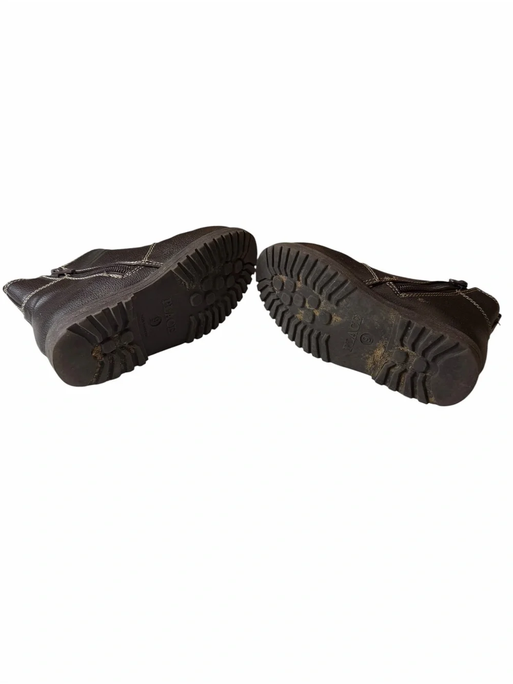 The Children's Place Brown Kids Ankle Boot with Side Zipper